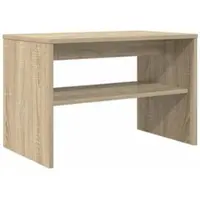 Helloshop26 - Moderner rechteckiger TV-Ständer mit praktischem Stauraum 60 x 35 x 40 cm aus Sonoma-Eichenholz-Verbundwerkstoff 02_0058339