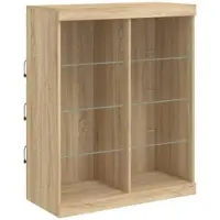 Helloshop26 - Buffet Sideboard Kommode Kleiderschrank Aufbewahrungsmöbel Organizer für Küche Wohnzimmer Lounge mit Sonoma 02_0029970