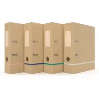 Oxford Ordner DIN A4 80 mm Braun 2 Ringe 400139839 Pappkarton Matt