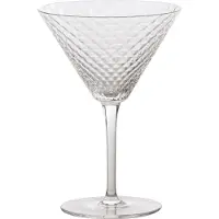 Zafferano Martini - Set mit 4 Kelchgläsern, 23 cl, Glas für Cocktails und aromatische Weine, Glas, elegantes Design - , hergestellt in Italien