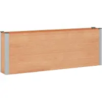 Syfax Hochbeet Braun 200 x 30 x 72 cm WPC und Aluminium