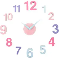 Karlsson - Wanduhr Diy Chica - Multicolor - Ø60cm