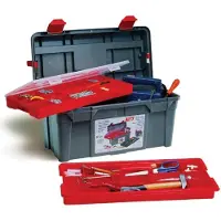 Tayg - Werkzeugkasten - 500 x 258 x 255 mm - mit Behälter und Organizer