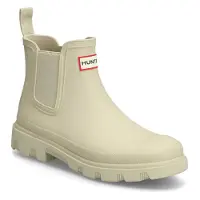 Hunter Chelsea Boots Unisex Beige Gummi