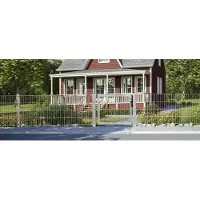 Floraworld Einzeltor »Premium«, Türmaße BxH: 100 x 80 cm, mit Zylinderschloss - silberfarben