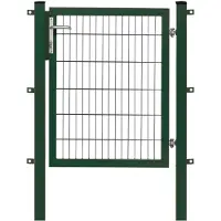 Floraworld Einzeltor »Premium«, Türmaße BxH: 100 x 120 cm, mit Zylinderschloss - gruen