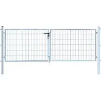 Floraworld Doppeltor »comfort«, Türmaße BxH: 300 x 120 cm - silberfarben