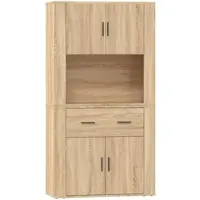 Helloshop26 - Buffet Sideboard Kommode Kleiderschrank Aufbewahrungsmöbel Organizer Küche Wohnzimmer Lounge hohes 02_0034216