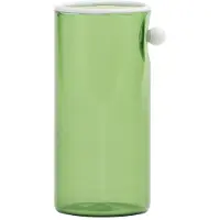 Zafferano Highball-Gläser-Set (4-teilig), Grüne Auster Kollektion, mundgeblasenes Borosilikatglas mit weißen Perlmutt-Details, edler Stil.