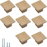 OEM Haus Schubhebel - Ladet Treibt Knöpfe - Möbel Erneuern - Minimalistisches Holzdesign - 35 mm Länge - Holzfarbe