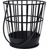 Nampook Feuerkorb, Metall, 38x38 cm, schwarz