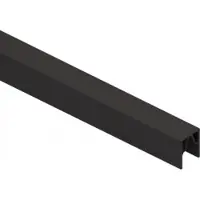 Traumgarten Anthrazit 2 Meter SYSTEM Abschlussleiste oben, Profil Abschlussleiste aus Aluminium, Zaun Abschlussleiste, Montageleiste für Modulzaun, Zaunprofil
