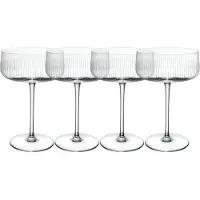 Villeroy & Boch Champagnerglas "Sekt- / Champagnerschalen Afina 120 ml 4er Set transparent" Spülmaschinenfest