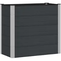 vidaXL Möbel Hochbeet Schwarz 100 x 50 x 91 cmBeete - Beete c7675