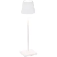 Zafferano Tischleuchte POLDINA MICRO MATT WHITE weiß matt Ø7x28cm