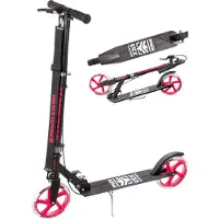 Raven Roller CityrollerRaven Straight Black/Pink 200mm mit Handbremse