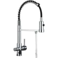 OEM Küchenarmatur, gefiltertes Wasser, Doppelgriff, chrom