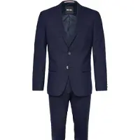 BOSS Slim-Fit Zweiteiler aus fein gemustertem Gewebe Grösse 54