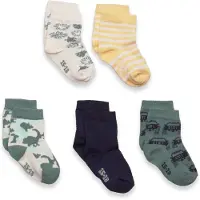 Minymo Socks w. Pattern (5-pack) oil blue (890) 15\\18