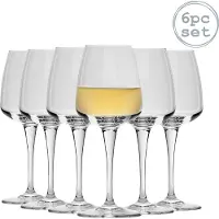 Bormioli Rocco Rocco Aurum Weißwein-Gläser - 6er Set - 350 ml