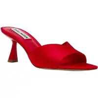 Steve madden Ivie Mules Red Satin Größe: 37 | Pumps Outlet | Damen | Rot