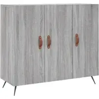 Helloshop26 - Buffet Sideboard Kommode Kleiderschrank Aufbewahrungsmöbel Organizer Küche Wohnzimmer Sonoma 90 x 34 x 80 cm 02_0036552