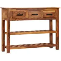 Helloshop26 - Buffet Sideboard Kommode Schrank Aufbewahrungsmöbel Organizer für Küche Wohnzimmer Lounge mit 3 Schubladen 110 x 30 x 02_0029735