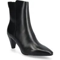 Tamaris Damen Ankle Boots Schwarz Glattleder Größe: 36