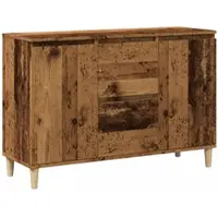 Helloshop26 - Buffet Sideboard Kommode Kleiderschrank Aufbewahrungsmöbel Organizer Küche Wohnzimmer Lounge Altholz 102 x 35 x 70 cm 02_0036597