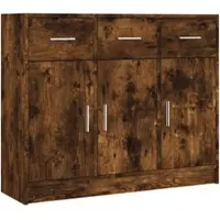 Helloshop26 - Sideboard Kommode Kleiderschrank Aufbewahrungsmöbel Organizer für Küche Wohnzimmer Lounge 91 x 28 x 75 cm 02_0031131