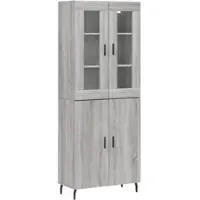 Helloshop26 - Buffet Sideboard Kommode Kleiderschrank Aufbewahrungsm√∂bel Organizer Küche Wohnzimmer Lounge hohe Sonoma-Eiche 69,5 x 02_0035568