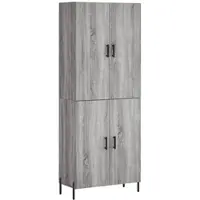 Helloshop26 - Buffet Sideboard Kommode Kleiderschrank Aufbewahrungsmöbel Organizer Küche Wohnzimmer Lounge hohe Sonoma-Eiche 69,5 x 02_0035548