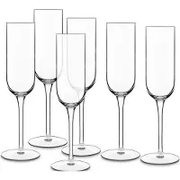Luigi Bormioli 6-teilig Transparentes Glas Kelch Vinalia Prosecco 21 cl