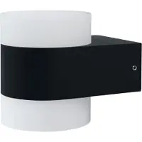 Osram UpDown Puck LED Wandleuchte, warmweiß 3000 K, Außenleuchte, 13W, Licht nach oben und unten, IP44, 980lm, Aluminiumdruckguss, Grau