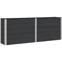 vidaXL Möbel Hochbeet Schwarz 250 x 50 x 91 cmBeete - Beete c7681