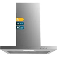Cecotec Bolero Flux TM 603500 Inox A, 350 m³/h, Abluft/Umluft, C, A, D, 64 dB
