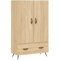Helloshop26 - Buffet Sideboard Kommode Kleiderschrank Aufbewahrungsmöbel Organizer Küche Wohnzimmer Lounge hohe Sonoma-Eiche 69,5 x 02_0034086
