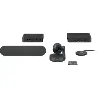 Logitech ConferenceCam RALLY Kit, 4K Ultra HD, grafit 3840x2160, USB, Bluetooth, Netzwerk, Hub, Display, Lautsprecher, Mikrofon
