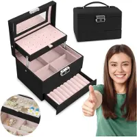 Massido Jewelry box MS-704 - black