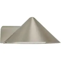 Frandsen LED-Akku-Wandlampe Grasp, edelstahl, 15 cm - , Grasp, dimmbar, Metallisch, für Wohnzimmer, Edelstahl, Design
