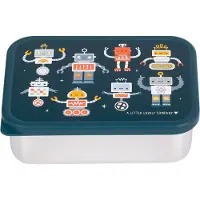 A Little Lovely Company Brotdose Stainless Steel, Robots