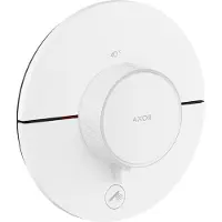 Hansgrohe AXOR ShowerSelect ID Thermostat, Highflow, Unterputz, 1 Verbraucher, ein zusätzlicher Abgang, rund, 36776700, Farbe: Mattweiß