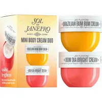 Sol de Janeiro Mini-Krpercreme-Probierset Geschenkset in Reisegre Beauty-Strumpffller Brasilianische Bum-Bum-Creme und Bom Dia Bright C