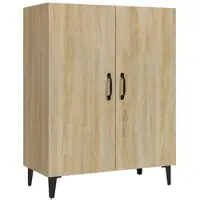 Helloshop26 - Buffet Sideboard Kommode Kleiderschrank Aufbewahrungsmöbel Organizer Küche Wohnzimmer Sonoma-Eiche 70 x 34 x 90 cm 02_0031697