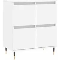 Helloshop26 - Buffet Sideboard Kommode Schrank Aufbewahrungsm√∂bel Organizer für Küche Wohnzimmer Lounge 60 x 35 x 70 cm weißes 02_0030359