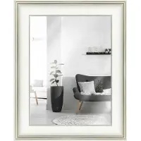 MendeFrames H235 Wandspiegel Antik weiß 60x80 cm
