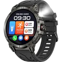 INF Multifunktionale Smartwatch: Silikon, 5.65x4x1.23cm, Sport & Alltag, 1 Stk Schwarz