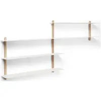 Gejst Nivo Regal B Hell Eiche/Weiß - , Holz, Holz