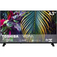 Toshiba 43QV1563DDW 43 Zoll QLED Smart TV VIDAA 4K Fernseher Dolby Vision HDR, Triple-Tuner (2026)