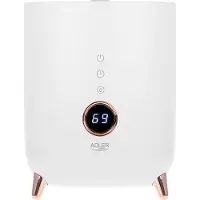 Adler | AD 7972 | Luftbefeuchter | 23 W | Wassertankkapazität 4 L | Geeignet für Räume bis 35 m² | Ultraschall | Befeuchtungsleistung 150-300 ml/h | Weiß